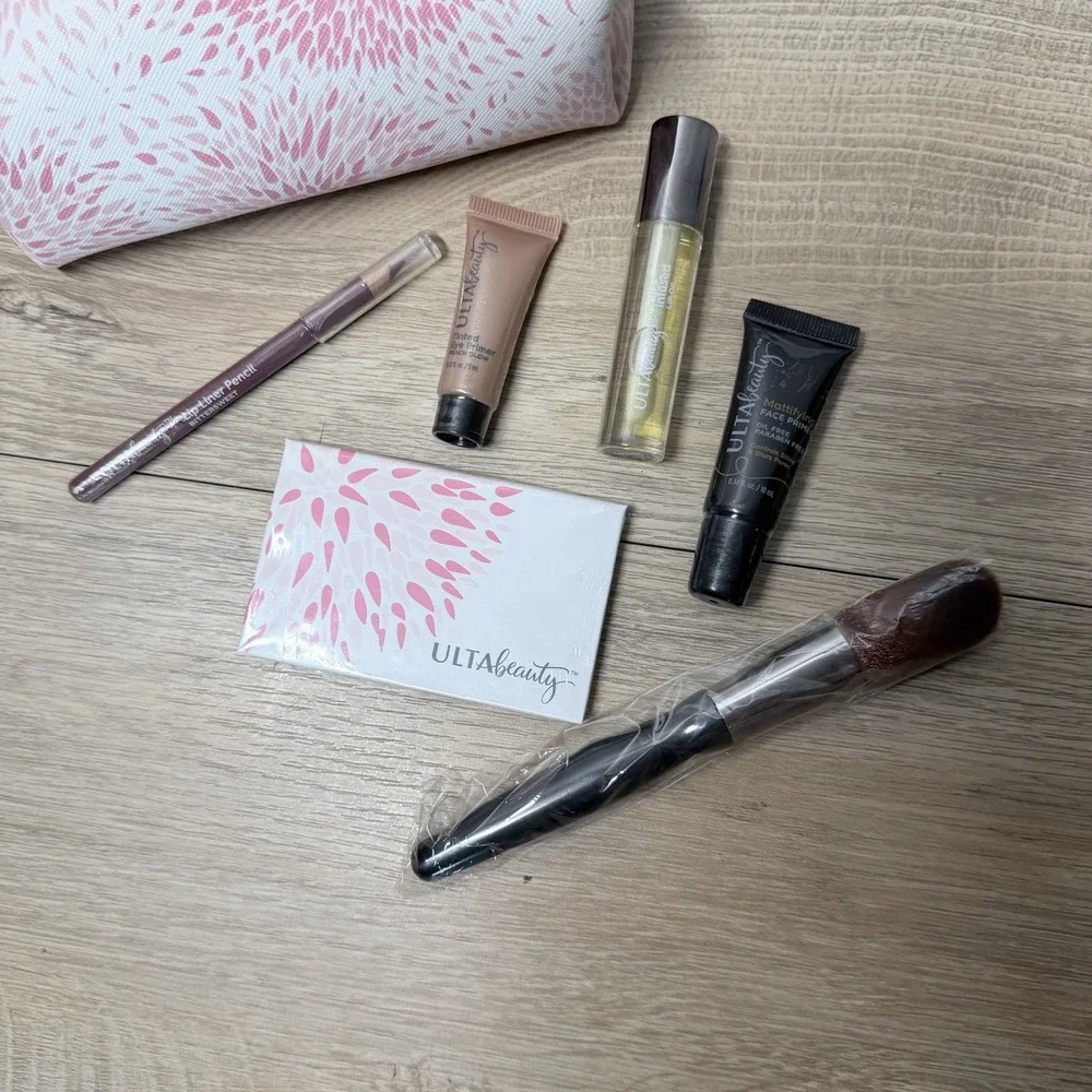 Ulta Beauty Makeup Gift Set Cosmetic Bag Brush Lip Gloss Liner Assorted Lot